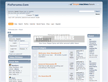 Tablet Screenshot of ficforums.com